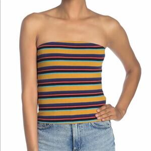 Cotton On Top Everyday Stripe Print Tube Top